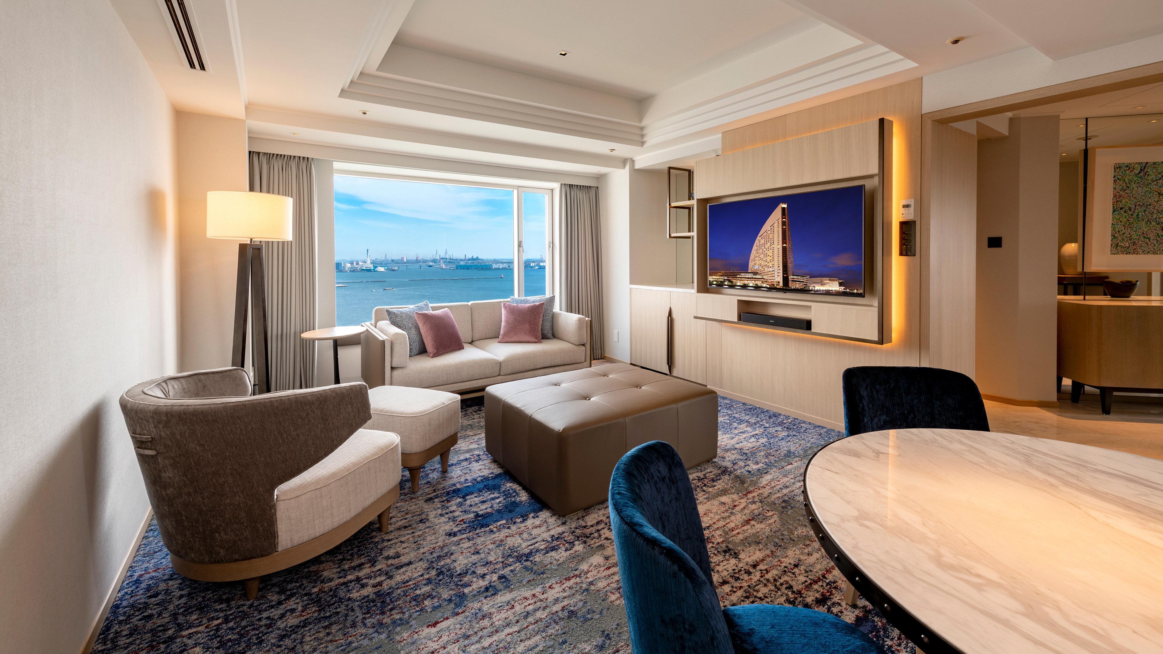 Hotel Intercontinental Yokohama Grand By Ihg Exterior foto Living room of a suite