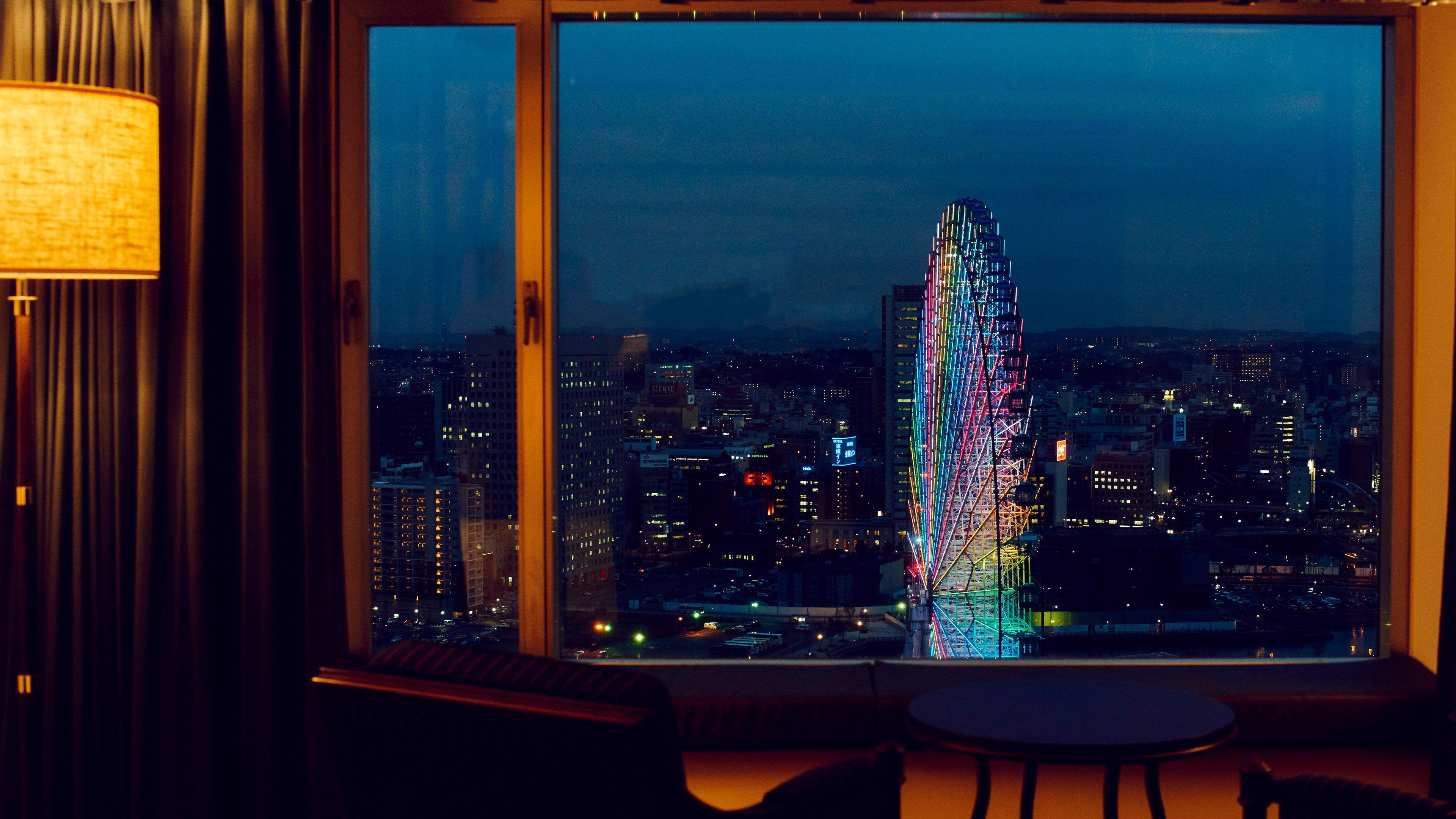 Hotel Intercontinental Yokohama Grand By Ihg Exterior foto View from a room at the hotel